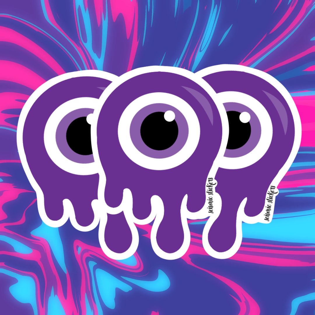 Purple Melting Evil Eye