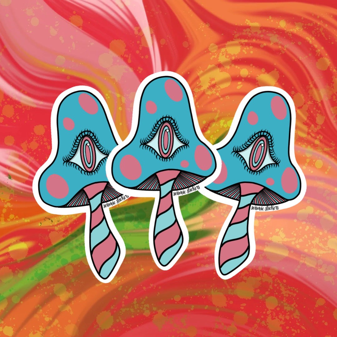 Striped Shroomies - Cotton Candy