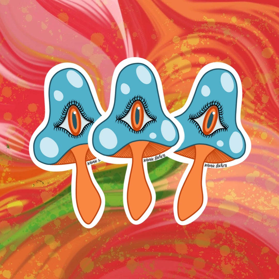 Wild Shroomies - Blue & Orange