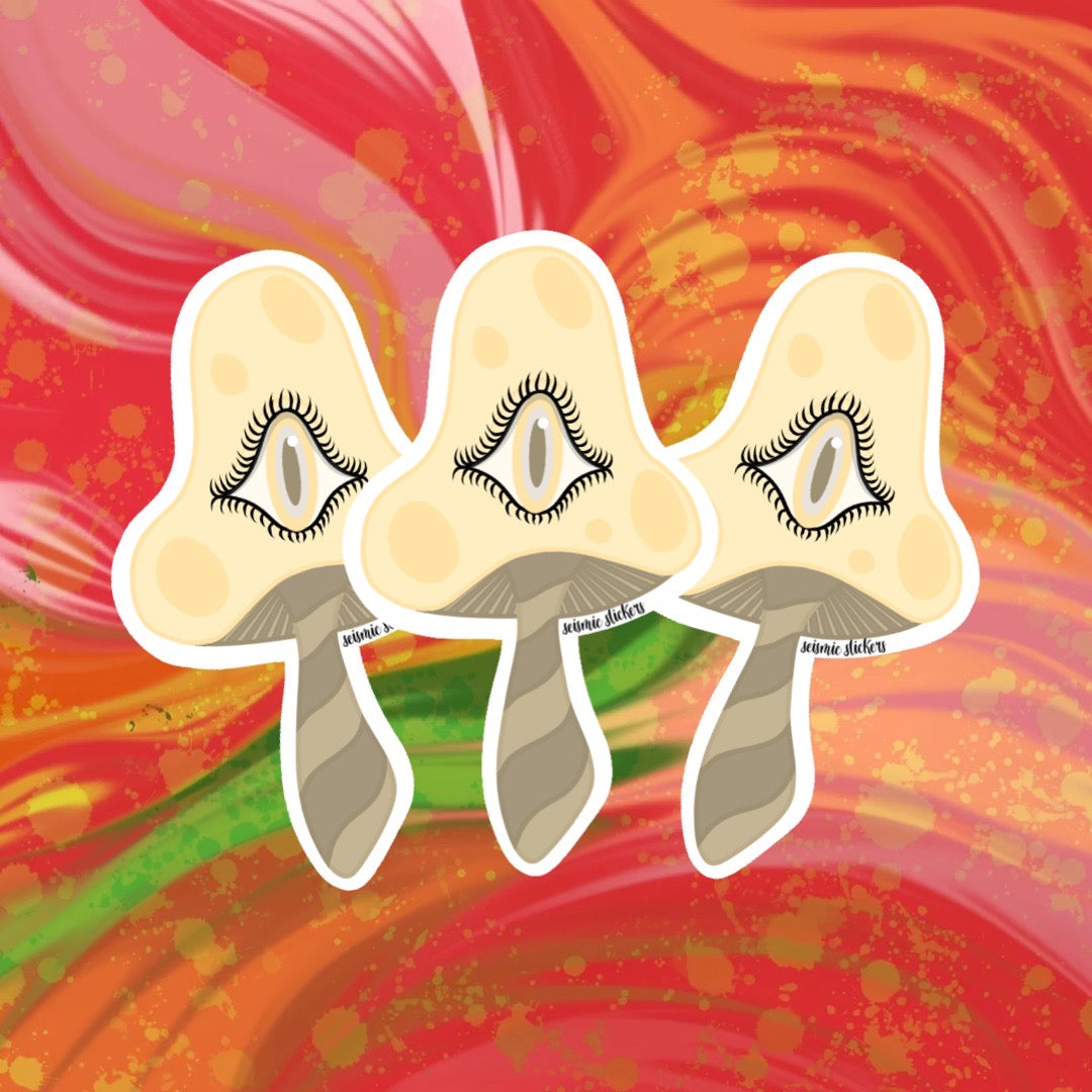 Striped Shroomies - Banana Cream