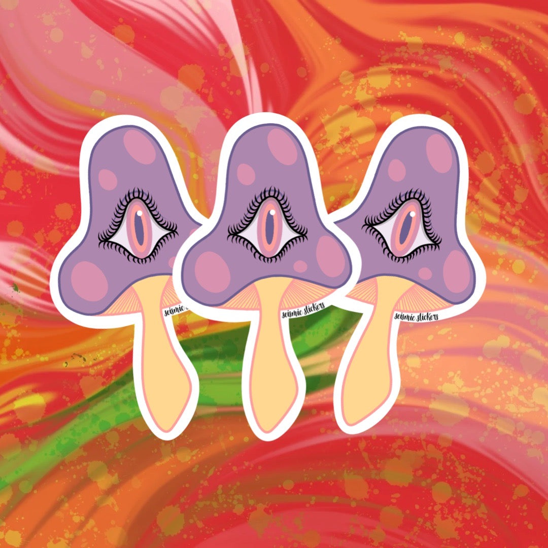 Wild Shroomies - Purple, Yellow, & Pink