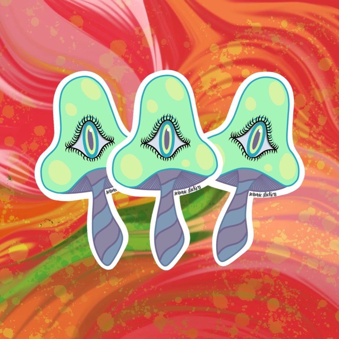 Striped Shroomies - Teal, Purple, & Indigo