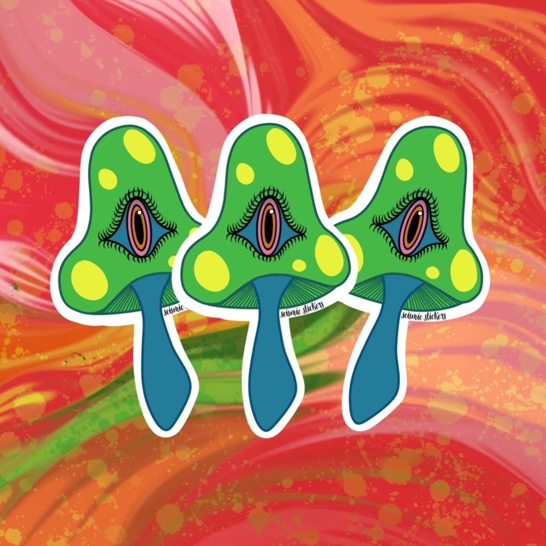 Wild Shroomies - Green, Blue, & Yellow