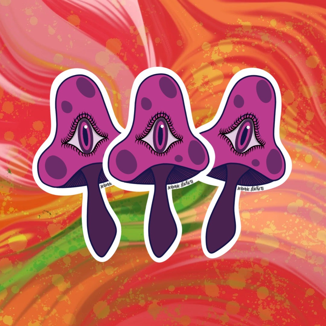 Wild Shroomies - Fuschia & Purple