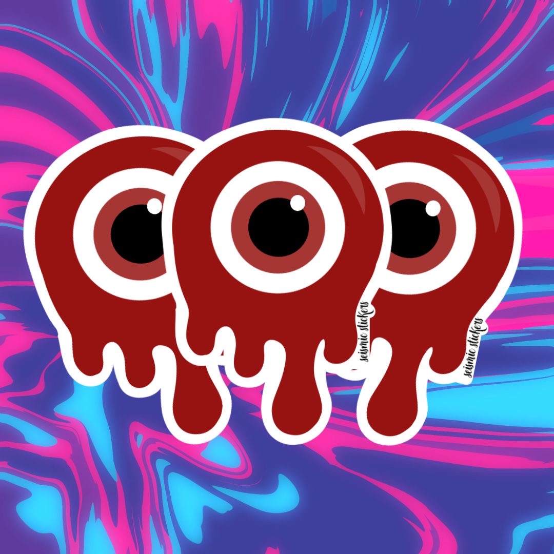 Red Melting Evil Eye