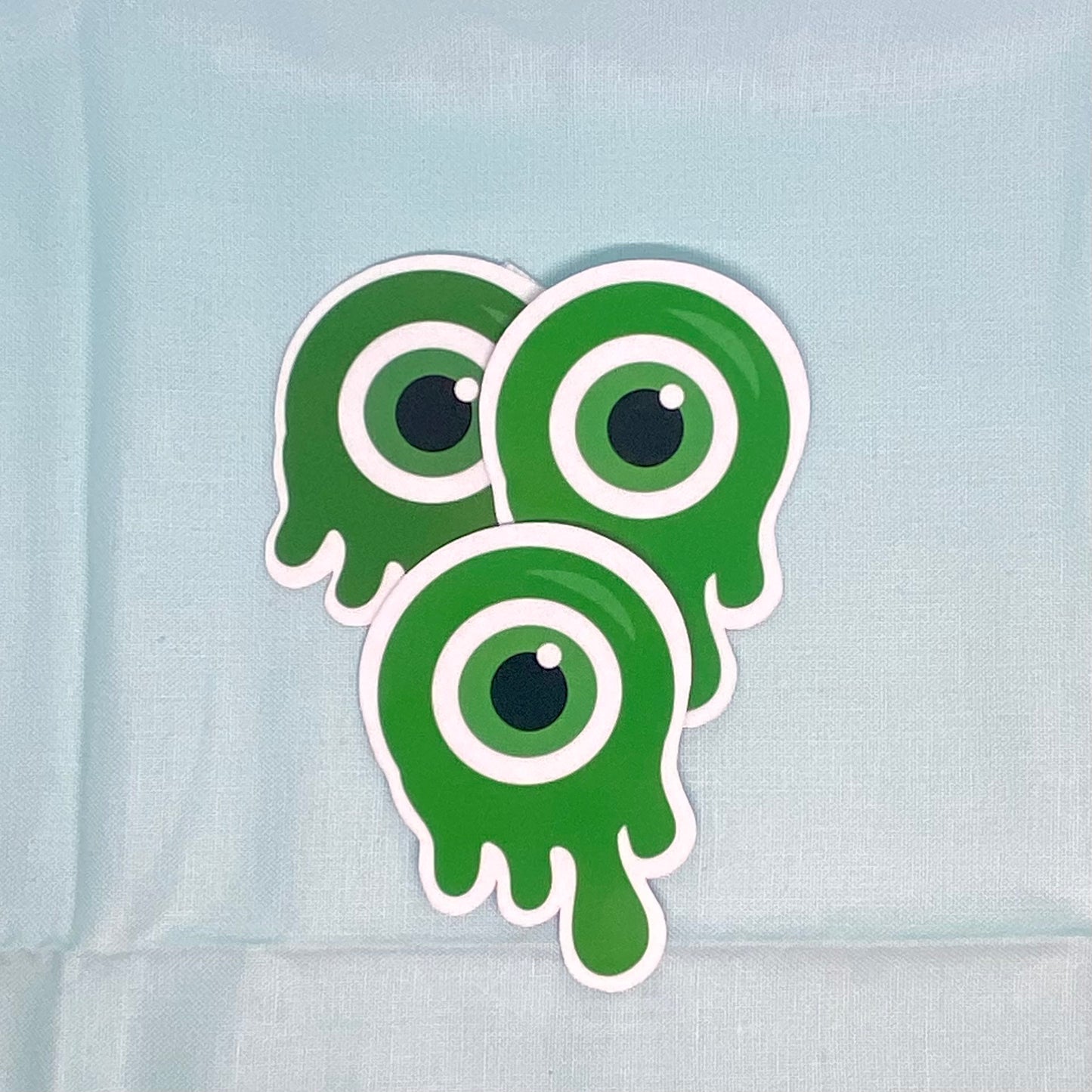 Light Green Melting Evil Eye