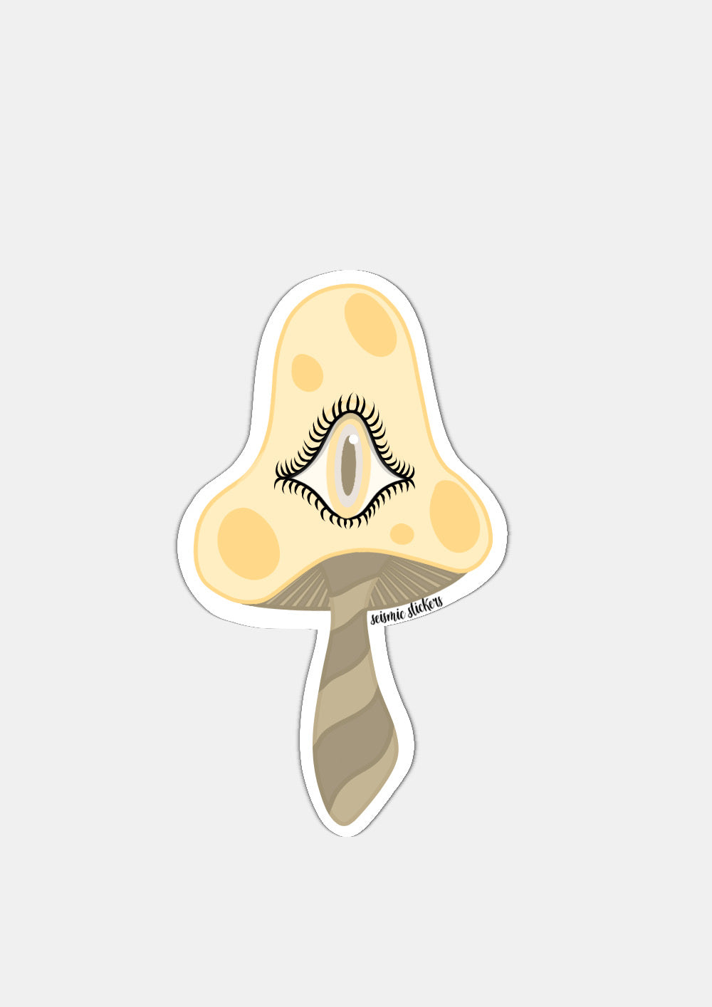 Striped Shroomies - Banana Cream