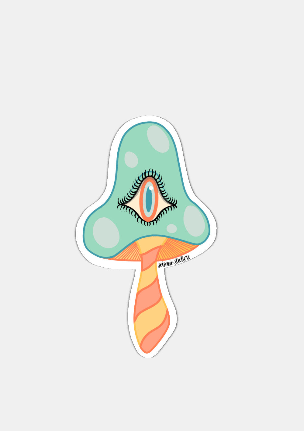 Striped Shroomies - Yellow, Peach, & Turquoise