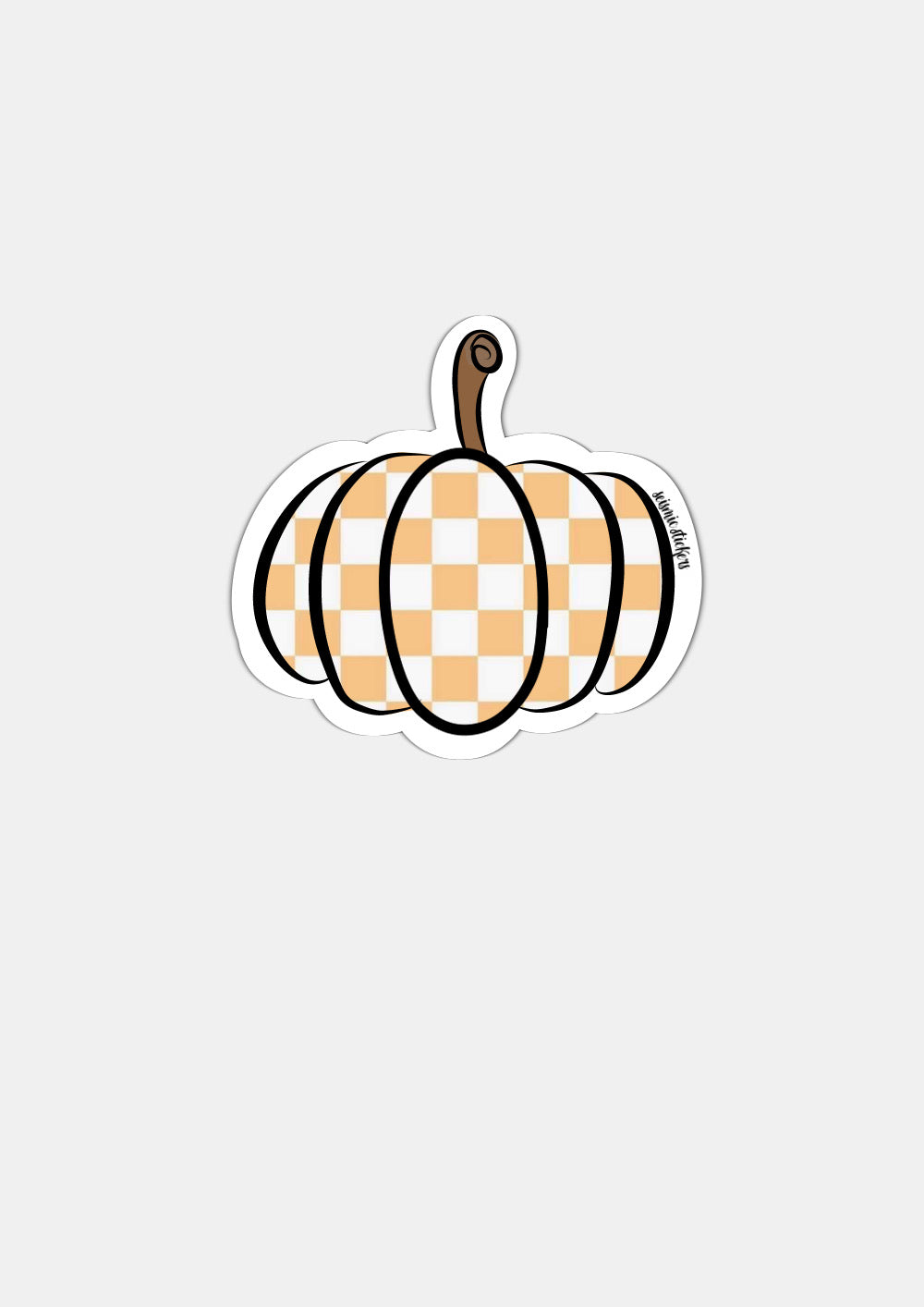Cutesy Pumpkin - Yellow Checkered