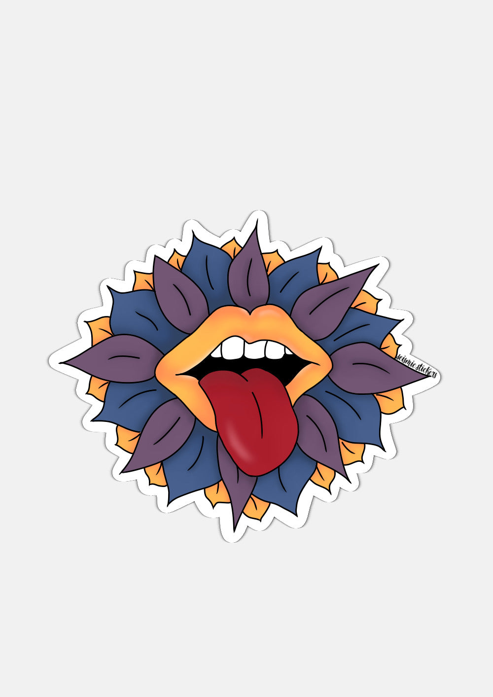 OG Flower Kiss - Blue, Yellow, & Purple