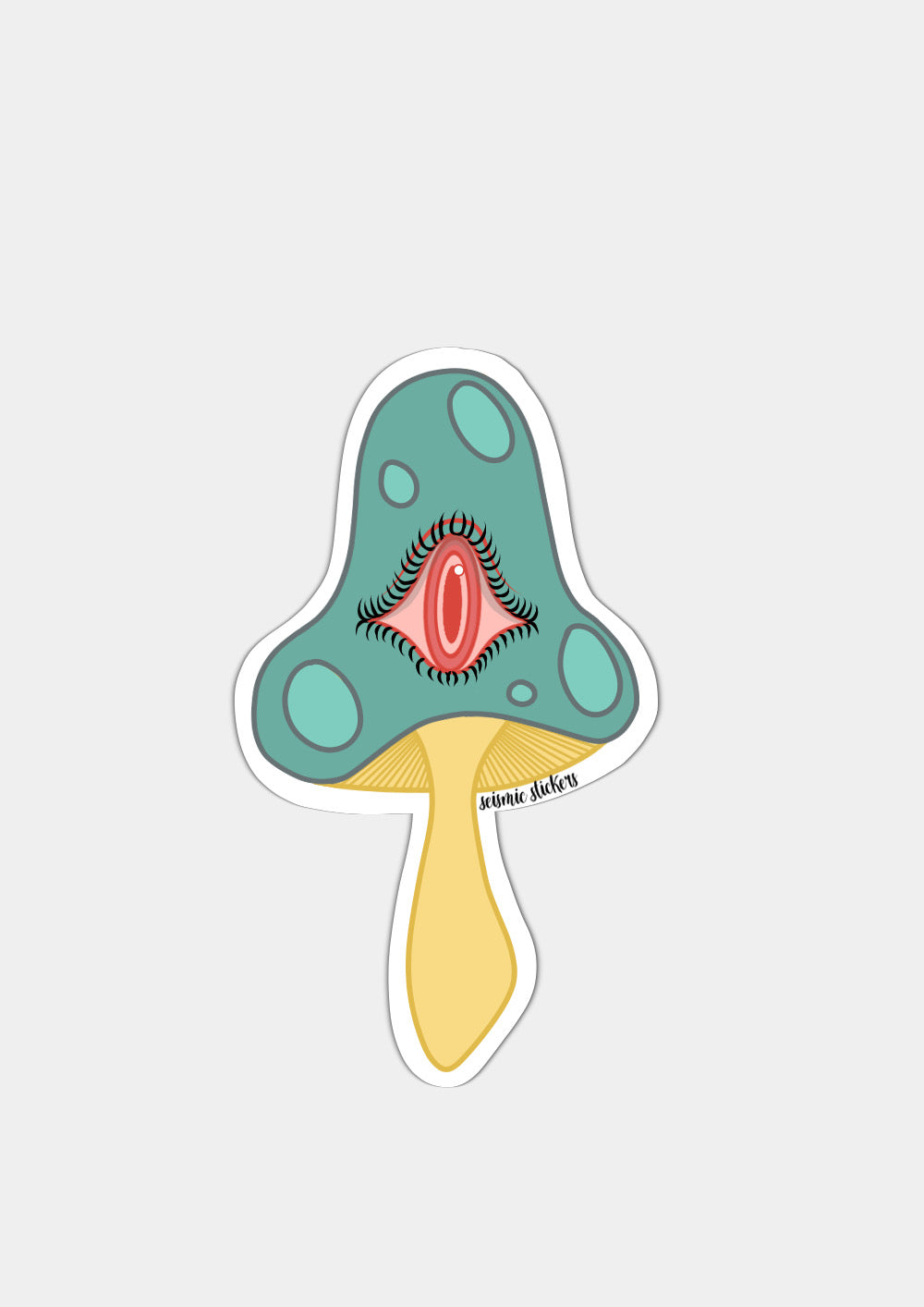 Wild Shroomies - Teal, Yellow & Coral
