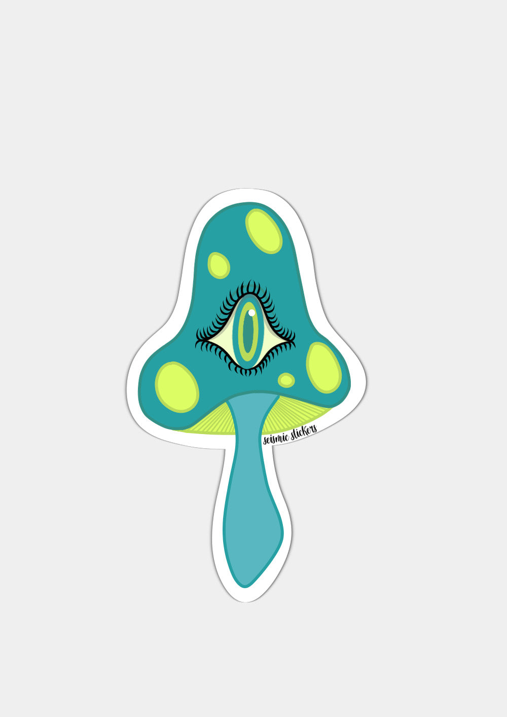 Wild Shroomies - Teal & Neon Green
