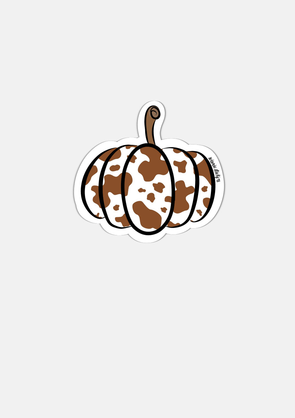 Cutesy Pumpkin - Brown Cow Print