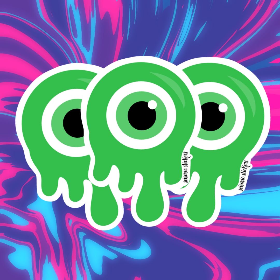 Light Green Melting Evil Eye