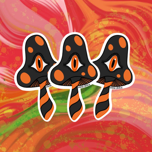 Halloween Striped Shroomie