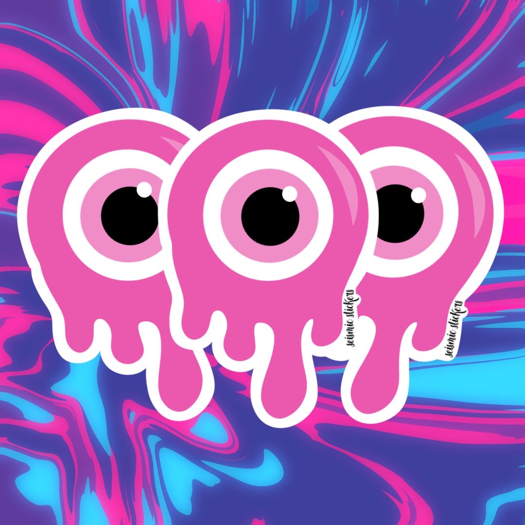 Pink Melting Evil Eye
