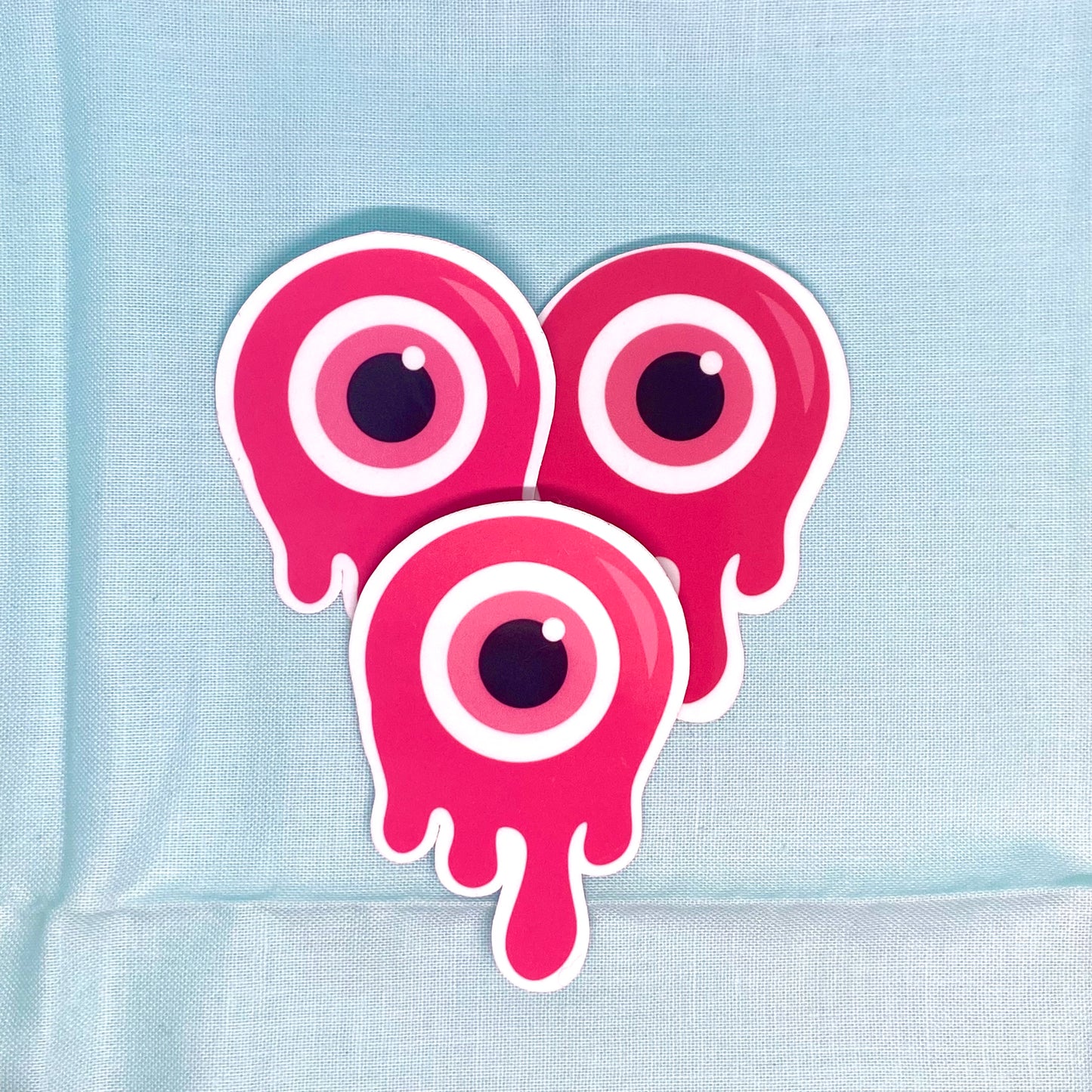 "Melting" Evil Eye - Pink