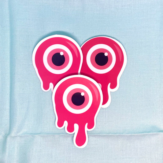 "Melting" Evil Eye - Pink