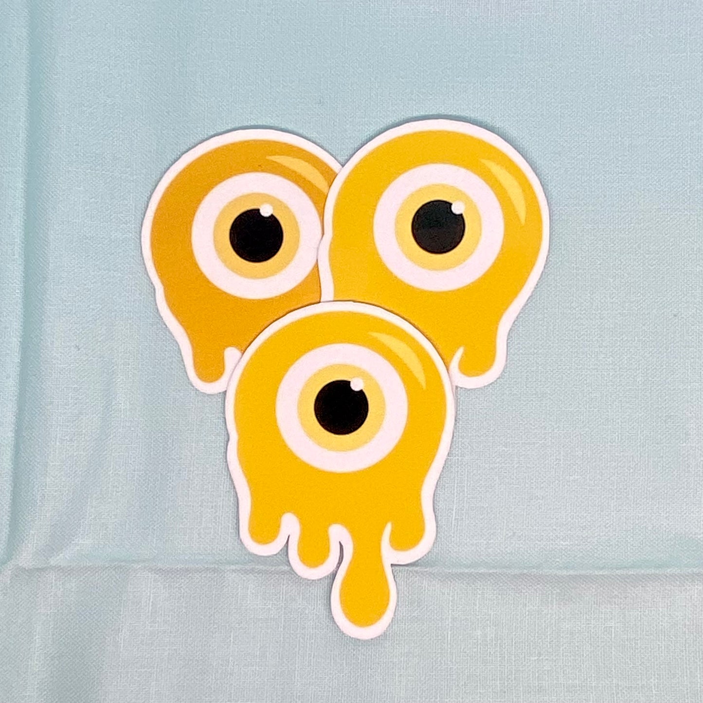 "Melting" Evil Eye - Yellow