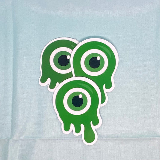 "Melting" Evil Eye - Light Green