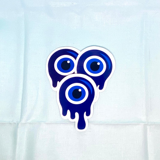 "Melting" Evil Eye - Classic Blue