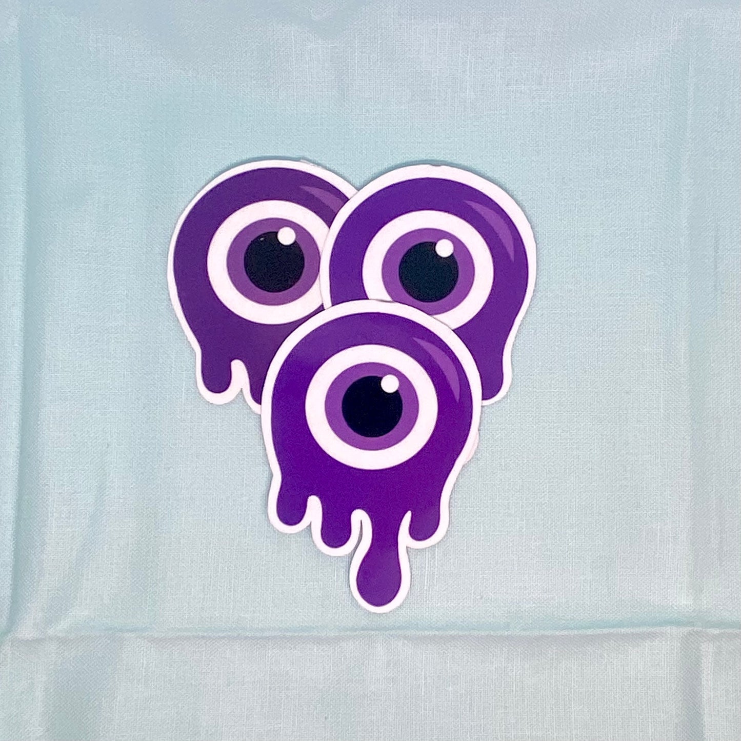 "Melting" Evil Eye - Purple