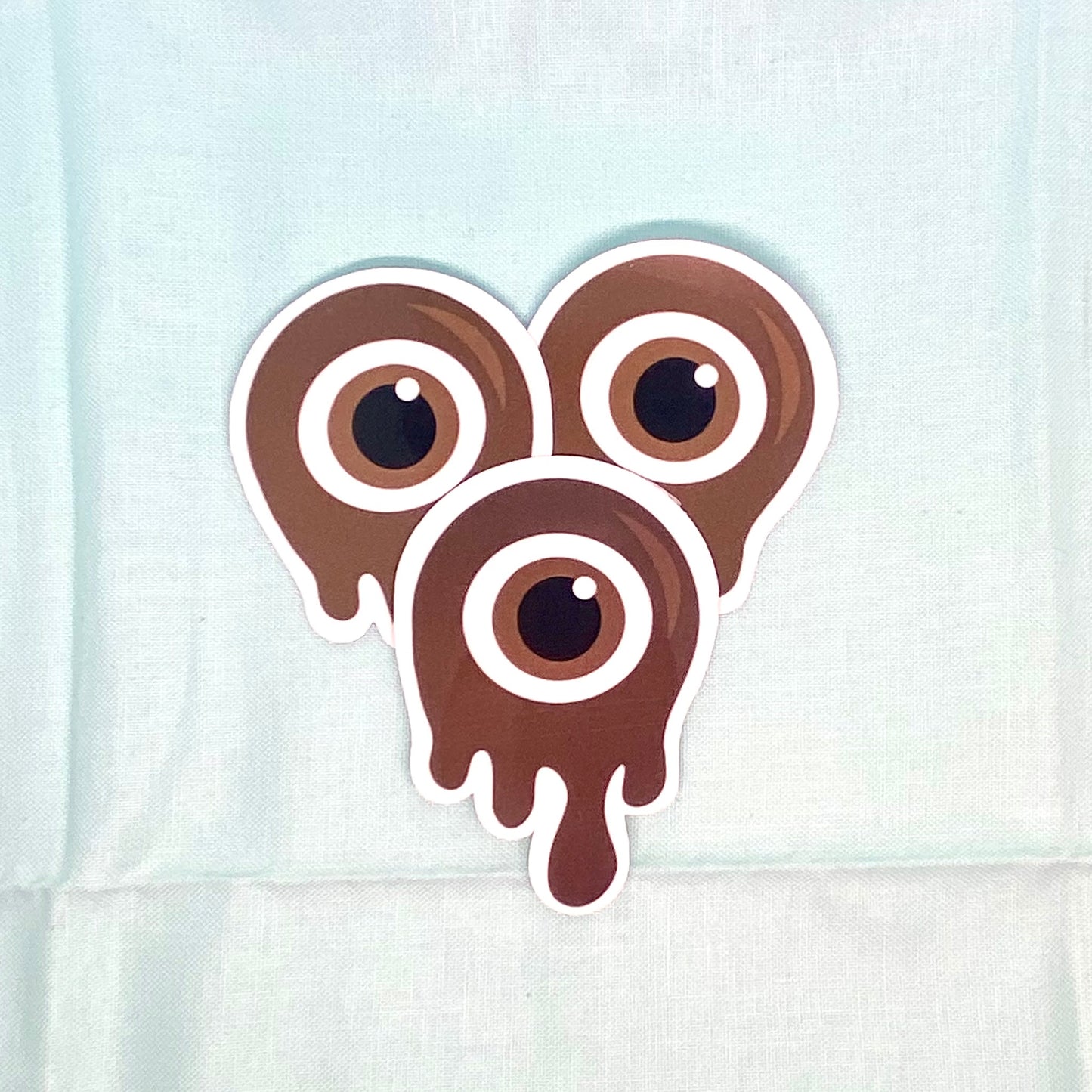 "Melting" Evil Eye - Brown