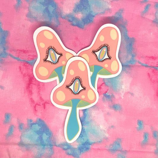 Wild Shroomies - Pink, Green & Blue