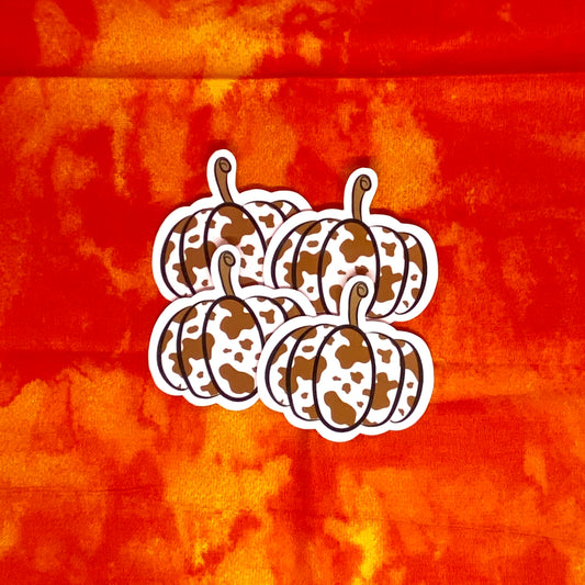 Cutesy Pumpkin - Brown Cow Print