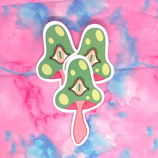 Wild Shroomies - Light Green & Pink