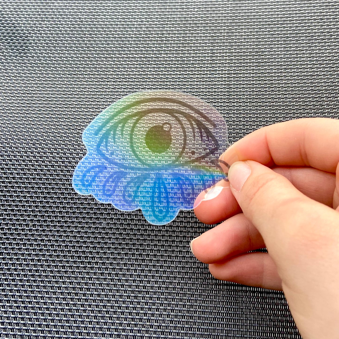 Holographic "Tears Will Fall" Sticker