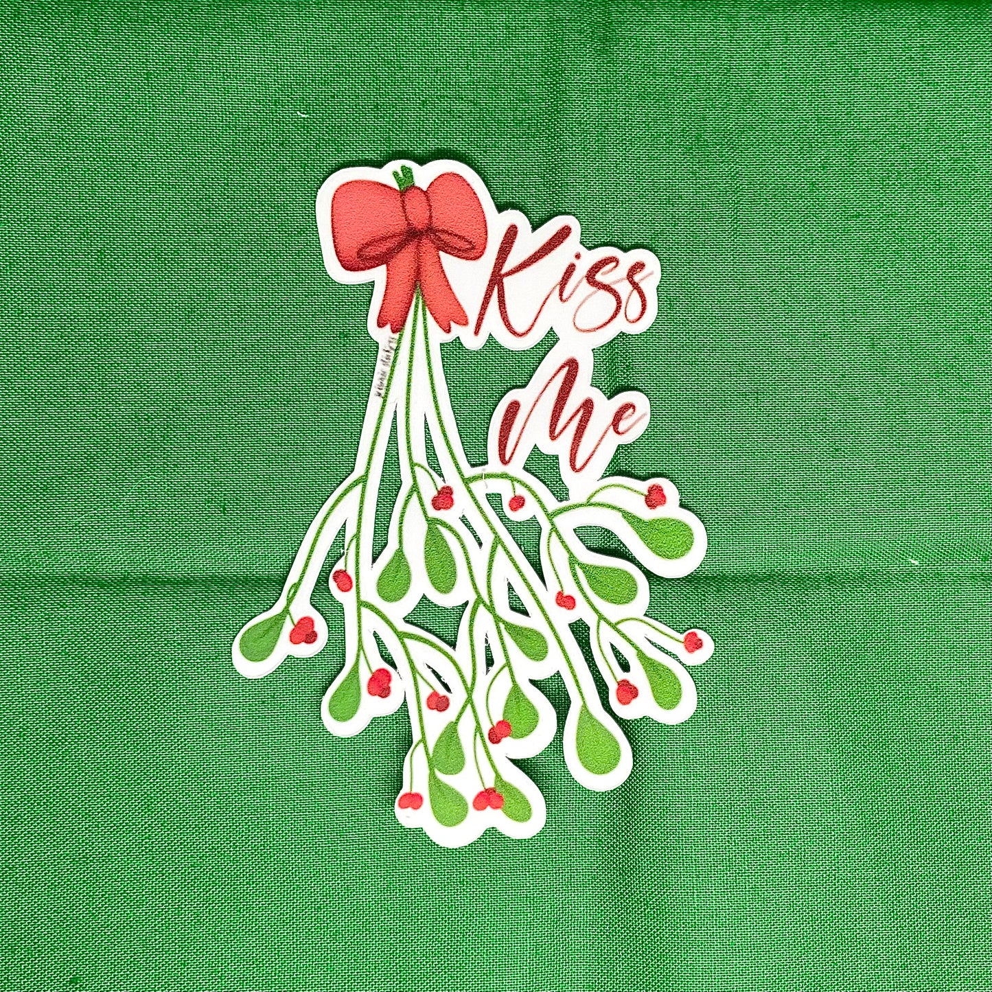 "Kiss Me" Mistletoe Sticker