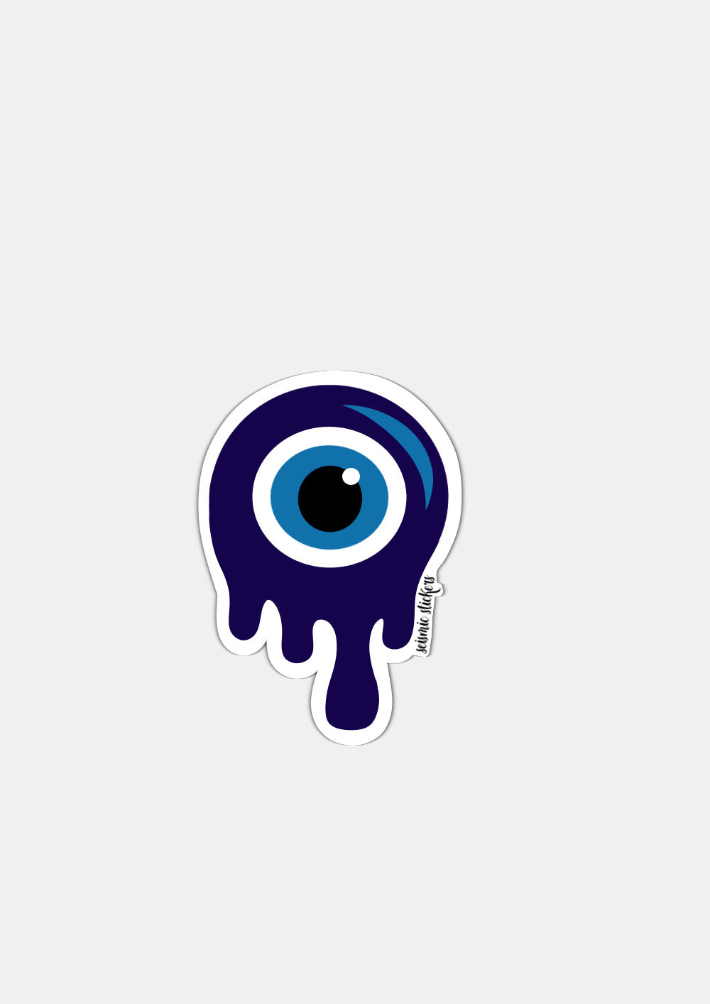 "Melting" Evil Eye - Classic Blue