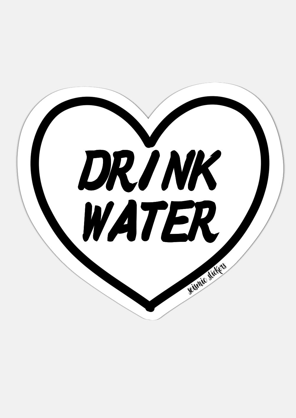 Transparent Drink Water Sticker