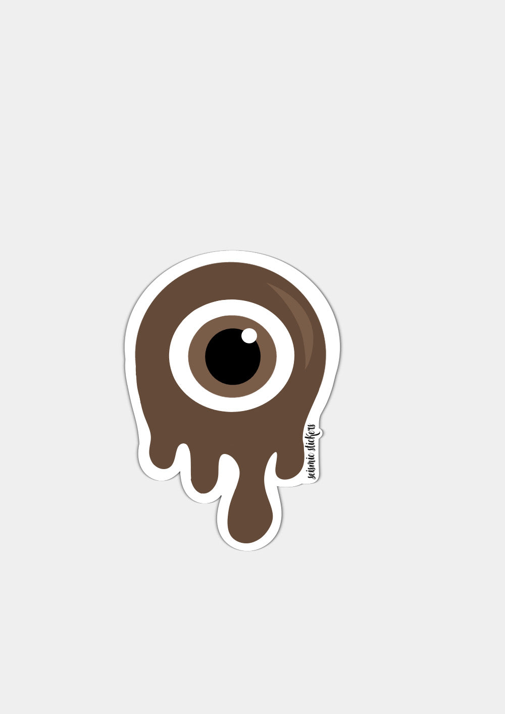 "Melting" Evil Eye - Brown