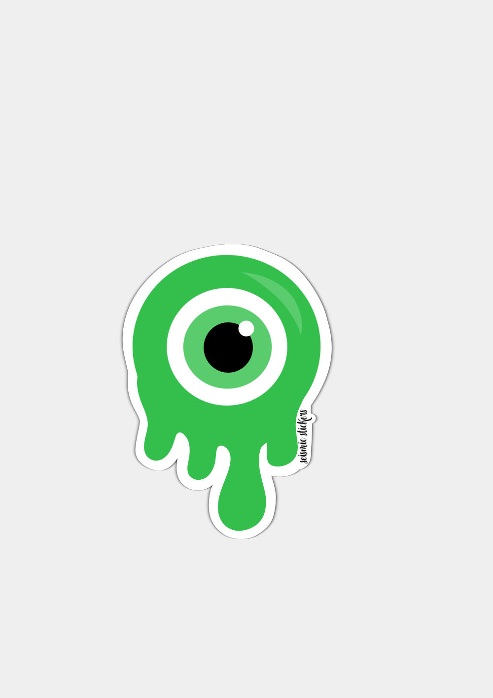 "Melting" Evil Eye - Light Green