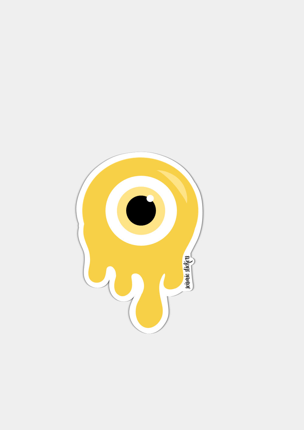 "Melting" Evil Eye - Yellow