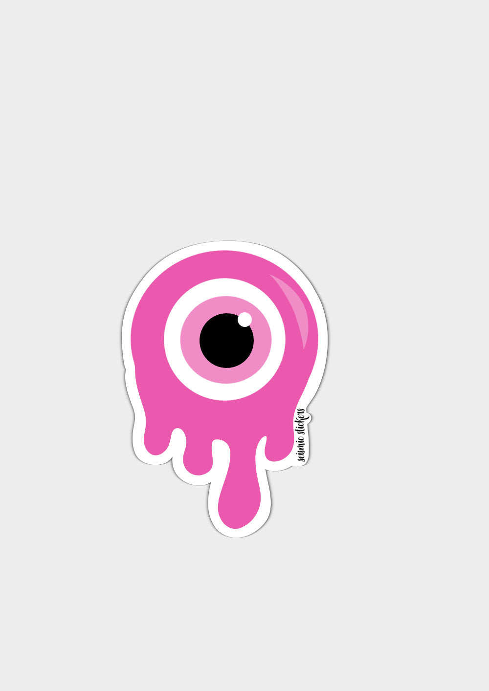 "Melting" Evil Eye - Pink