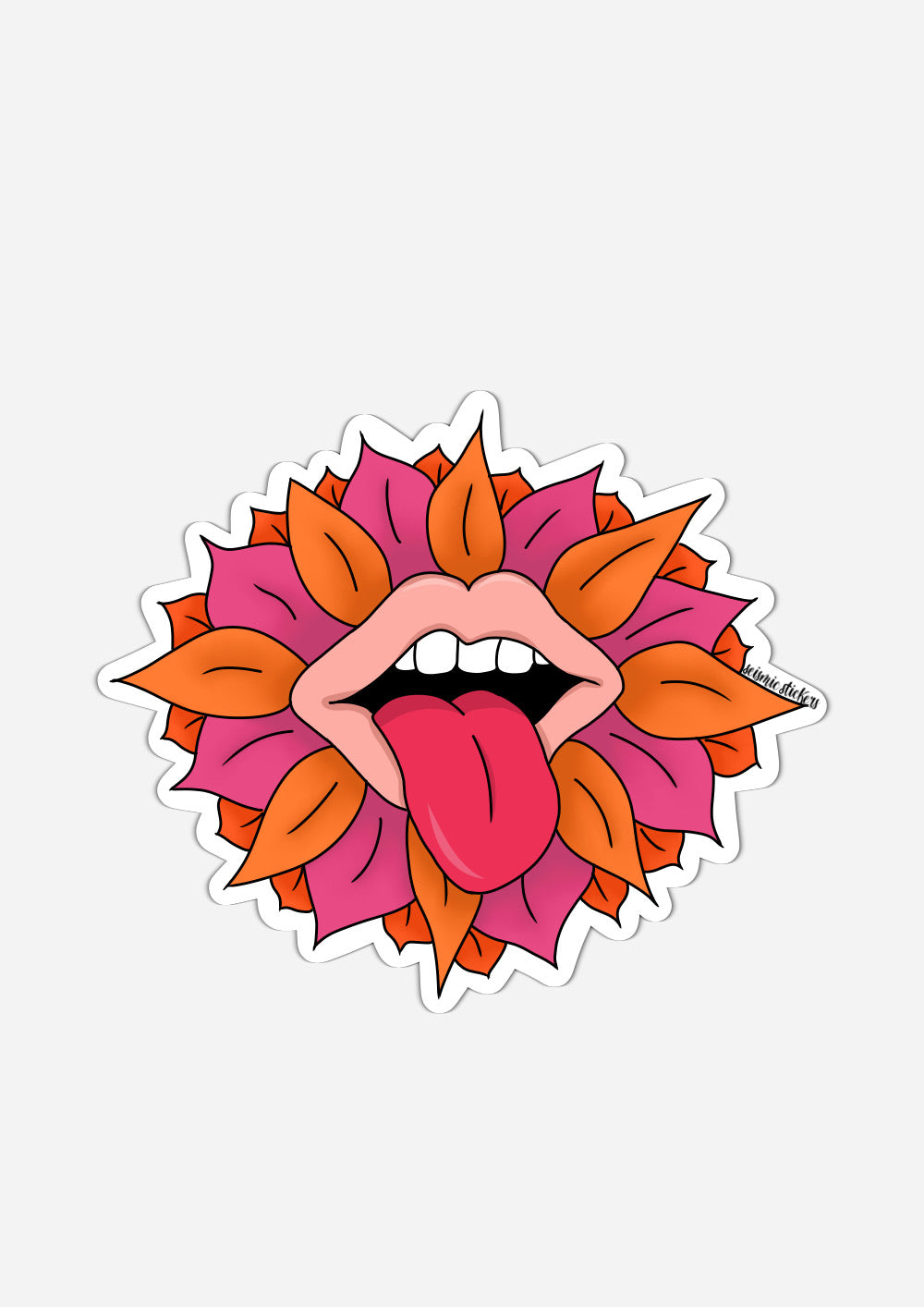 Flower Kiss - Pink & Orange