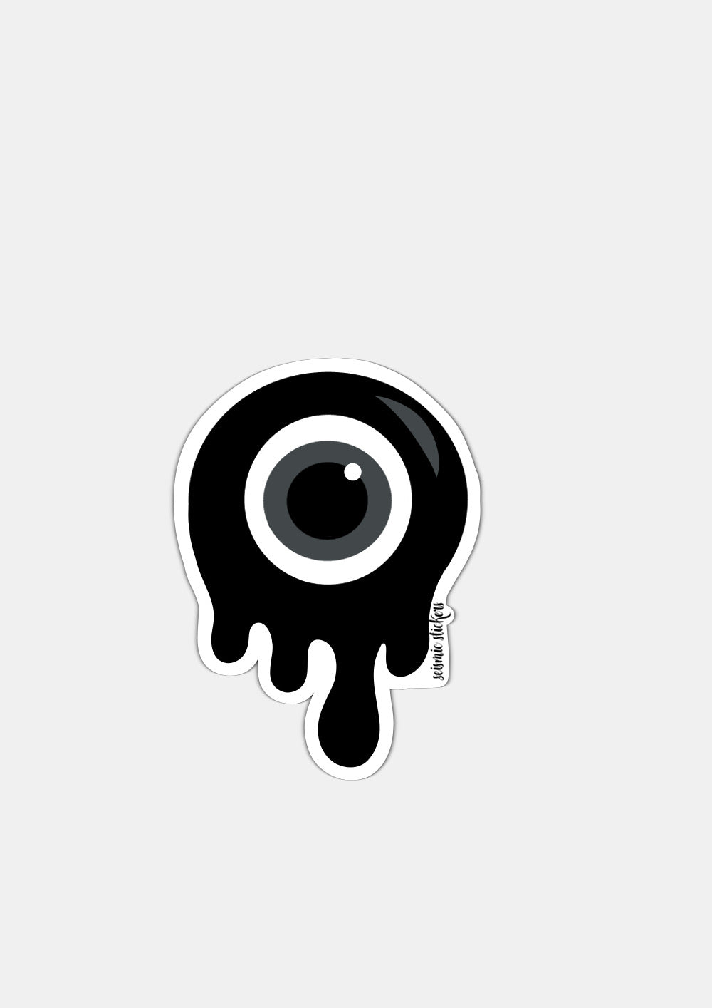 "Melting" Evil Eye - Black