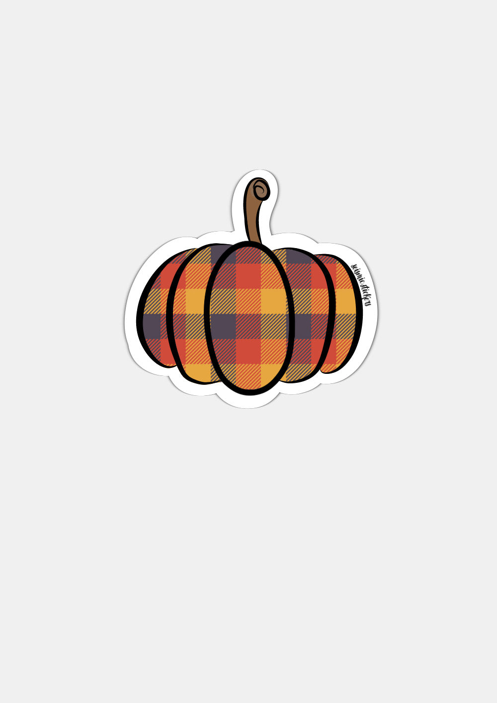 Cutesy Pumpkin - Plaid